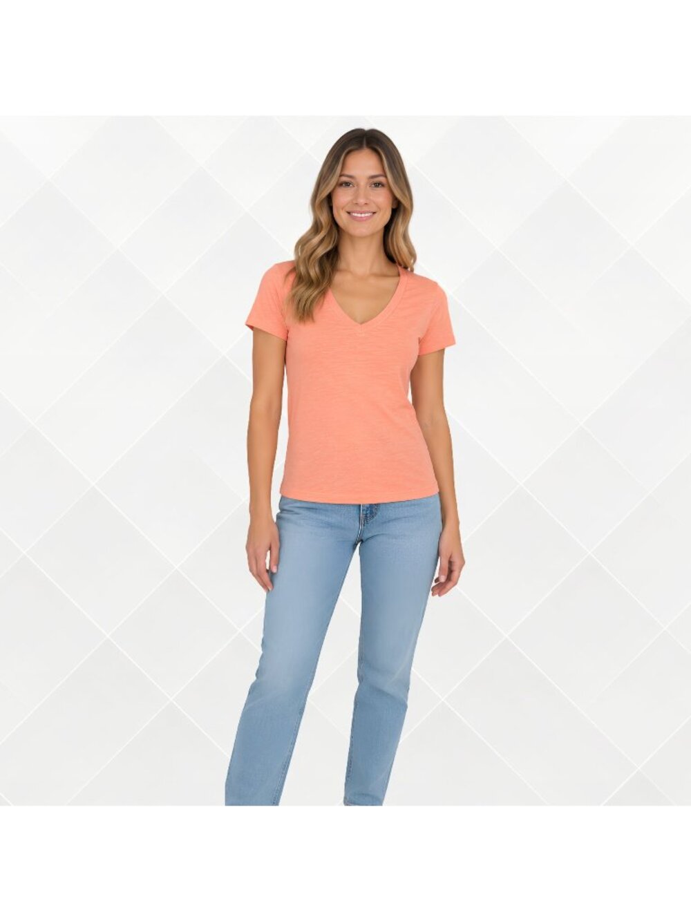 J.Crew Factory Cotton Slub Tee • Size M • NWT • Pale Guava